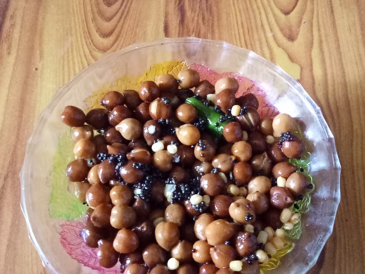 கருப்பு கொண்டைக்கடலை சுண்டல்